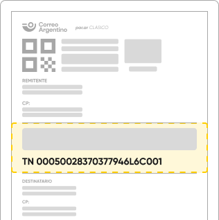 Dónde encontrar código de seguimiento