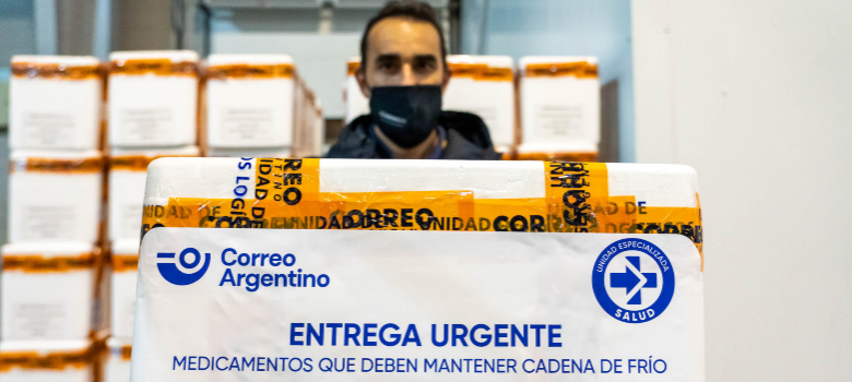 Correo Argentino concluyó el primer operativo de distribución de la vacuna  Covishield | Correo Argentino